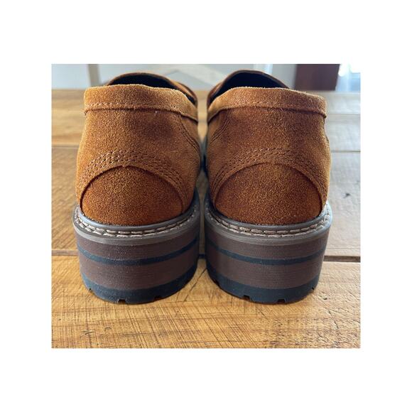 NEW‎ Womens LL Bean Camden Hills Penny Loafers Suede Syrup Chestnut Brown 10 - Picture 3 of 11